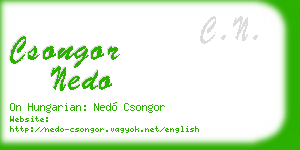 csongor nedo business card
