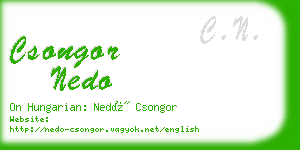 csongor nedo business card